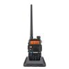 1.5" LCD 5W 144~148MHz / 420~450MHz Dual Band Walkie Talkie with 1-LED Flashlight (Black)