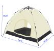 Camping dome tent is suitable for 2/3/4/5 people, waterproof, spacious, portable backpack tent, suitable for outdoor camping/hiking